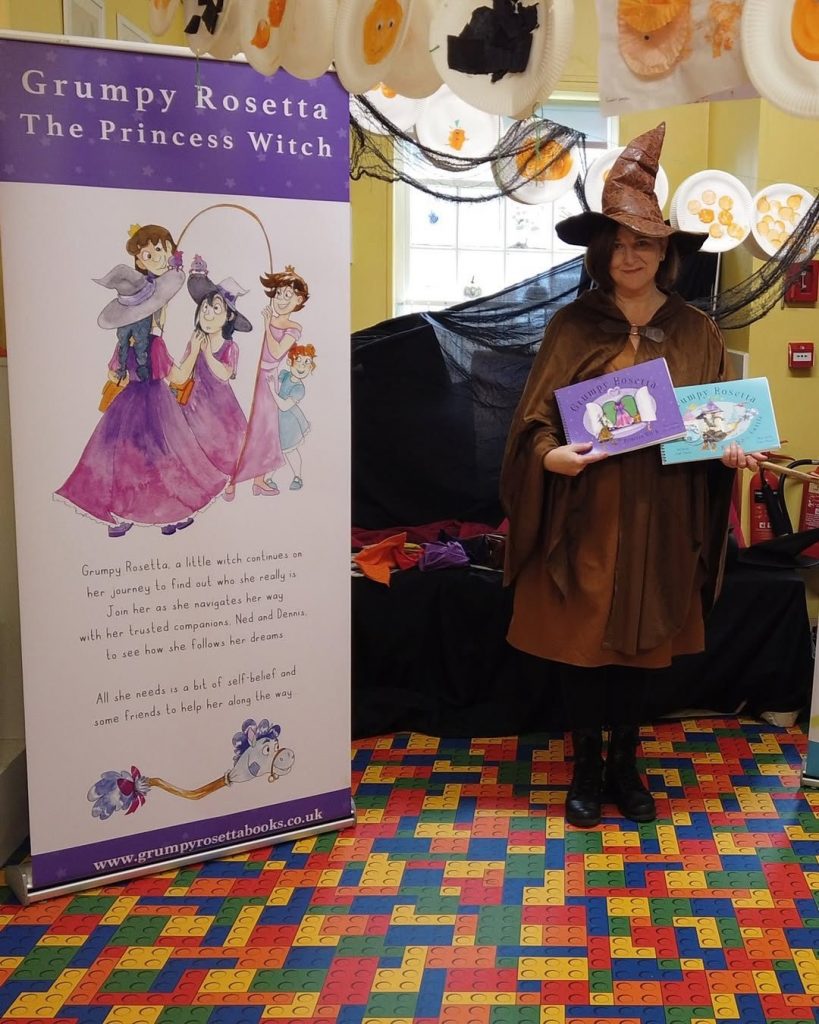 Juliet Timpson dressed as a witch.