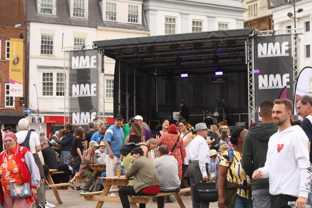 Many people in town centre for Northampton Music Festival