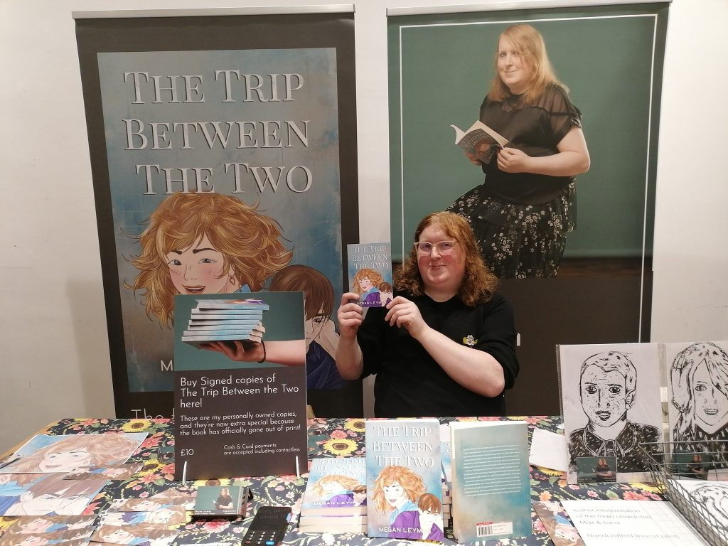 An author presents her book