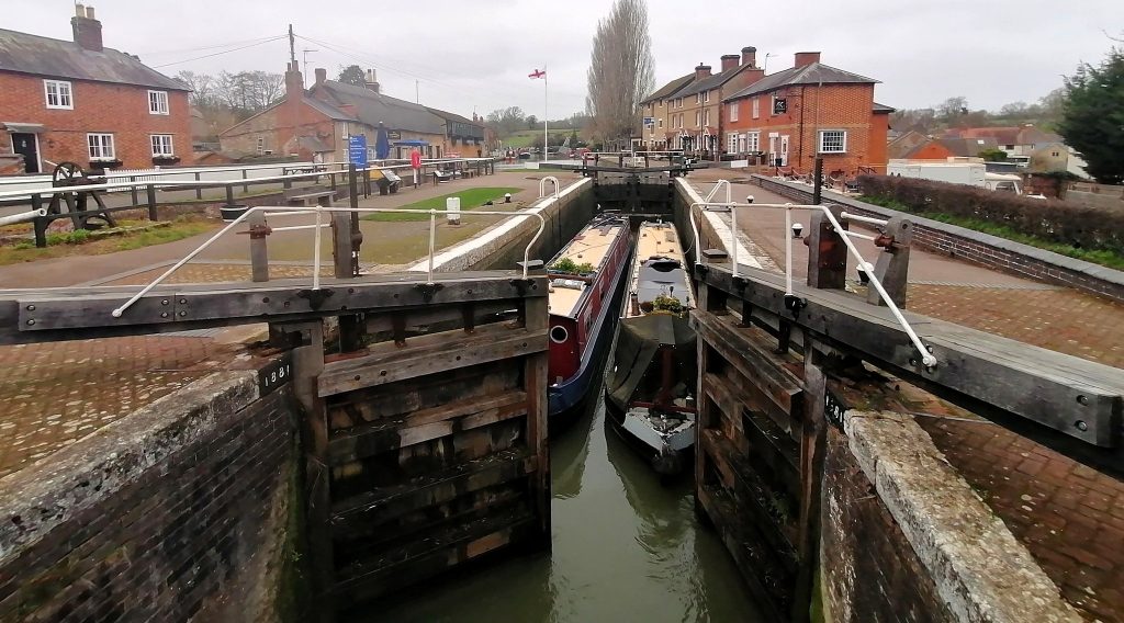 Locks in Stoke Bruerne