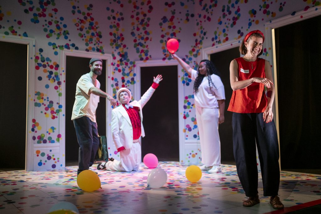 Actors perform in party season