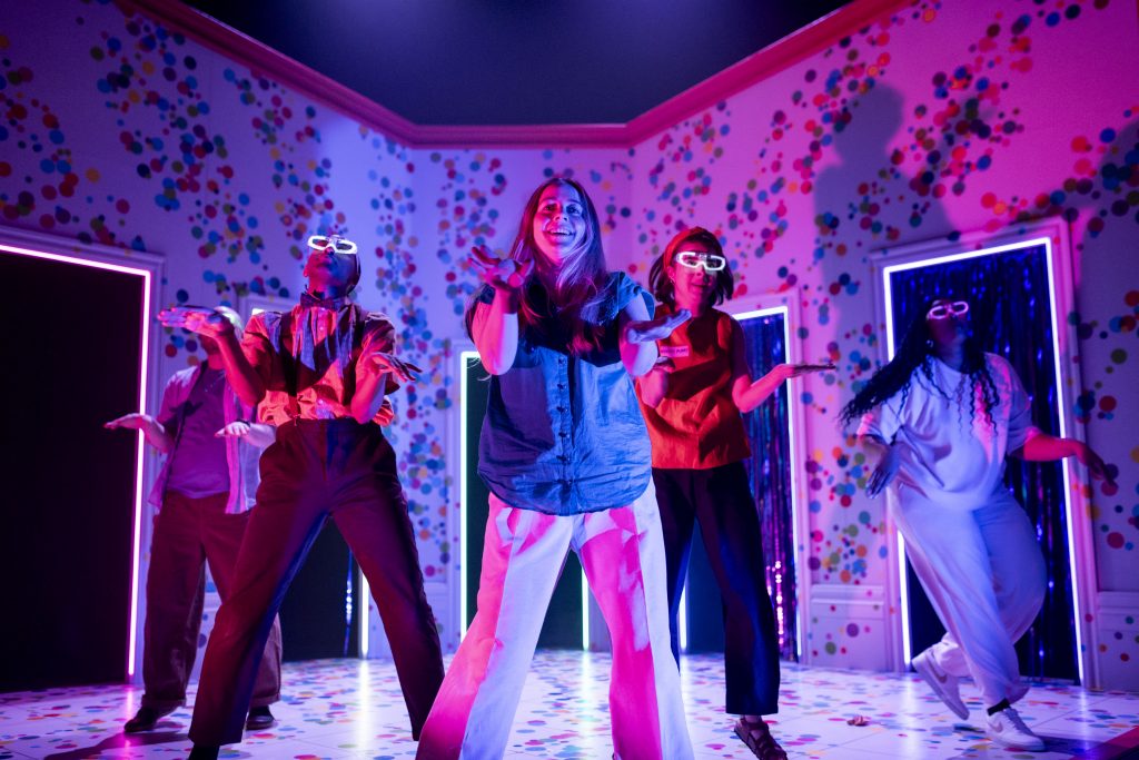 Four characters from Party Seaso